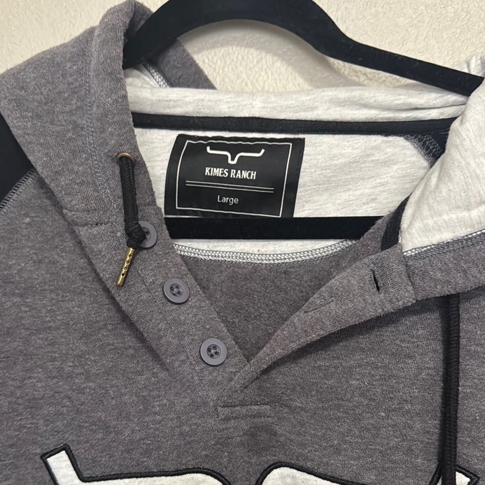KIMES  Black & Gray Hoodie - Picture 2 of 2